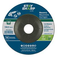 5" x 1/8"  Depressed Center Wheel Masonry Grinding Flat Wheel Type 27  Professional Abrasive  